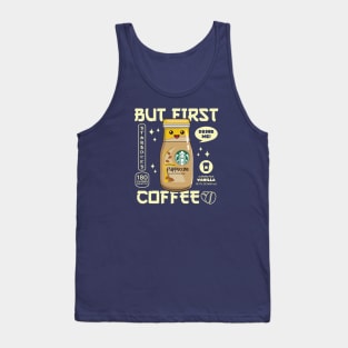 Almond Milk Vanilla Iced Coffee for Coffee lovers and Starbucks Fans Tank Top